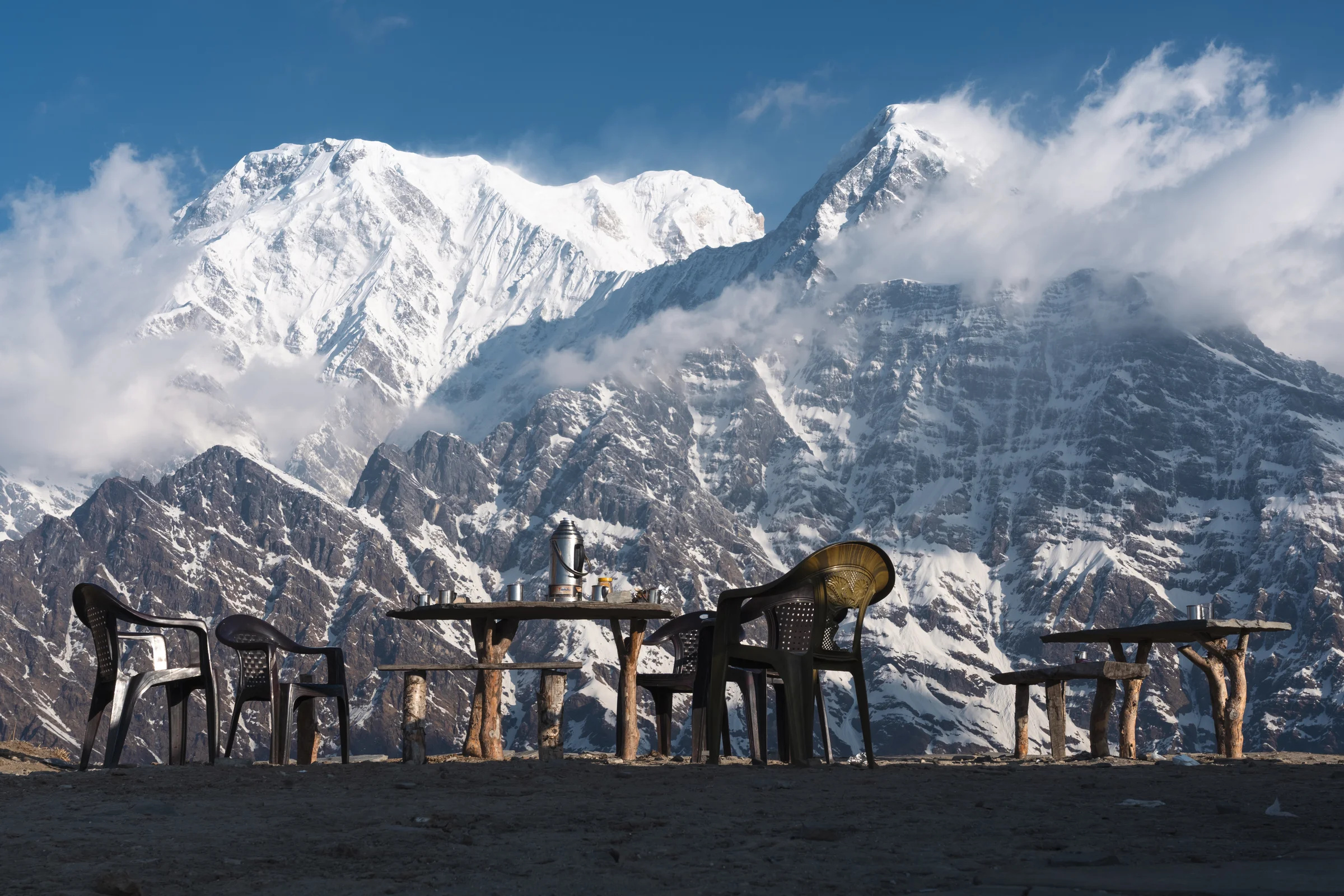 Nepal — monastero in quota